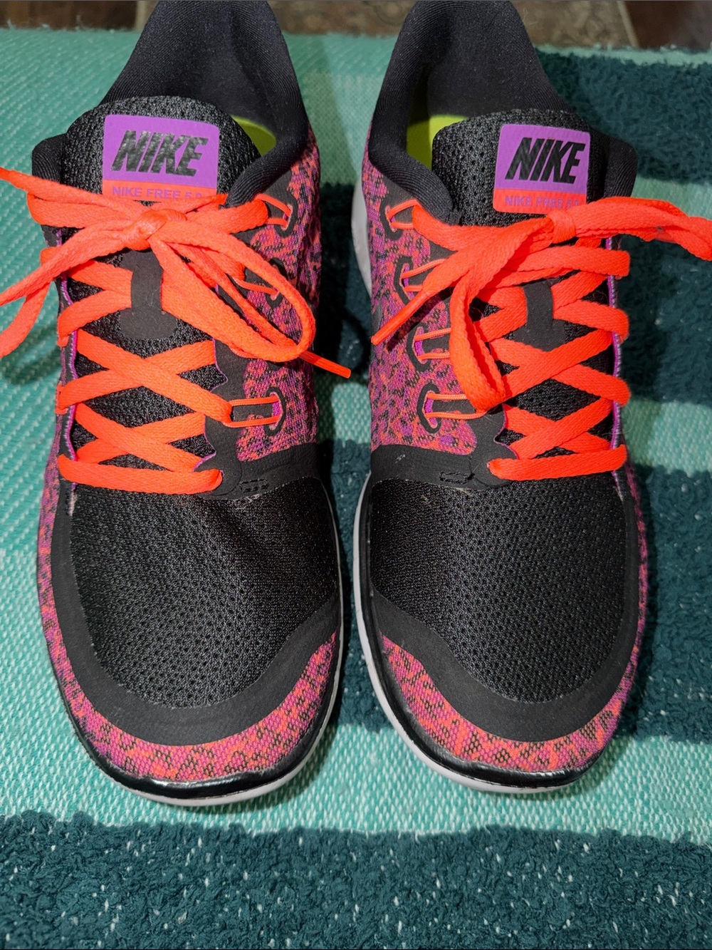 Nike Women’s Black, Pink & Neon Orange Athletic Shoes